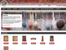 Tablet Screenshot of antiqueorientalcarpets.co.uk
